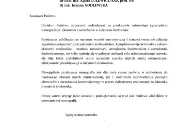 Ekonomia i zarzadzanie w inżynierii środowiska
